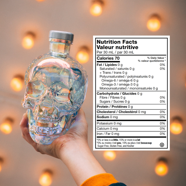 Crystal Head Aurora 750 ml with 6 Iridescent Shot Glasses - Image 5