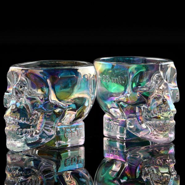 Crystal Head Aurora 750 ml with 6 Iridescent Shot Glasses - Image 4