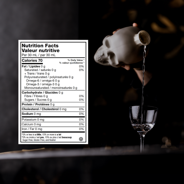 Bone 750 ml with 2 Clear Shot Glasses - Image 5
